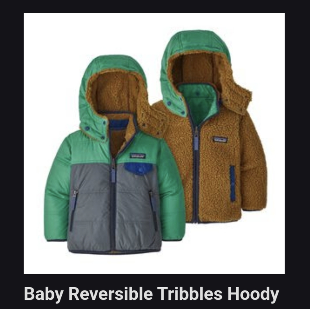 Patagonia 4t reversible tribbles jacket